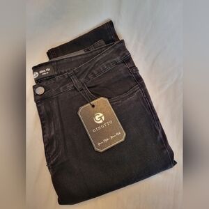 NWT Gingtto Skinny Black Jeans For Teen, Size 18, Adjustable Waist